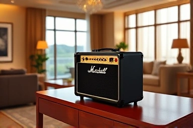 Marshall Stanmore 4th gen speaker in a stylish living room.
