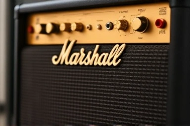 Close-up of Marshall Stanmore 4th gen speaker details.