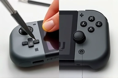 Fixing Nintendo Switch Joy-Con drift through repair.