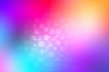 Abstract representation of OLED pixels, dynamic color transition, pixel refresh