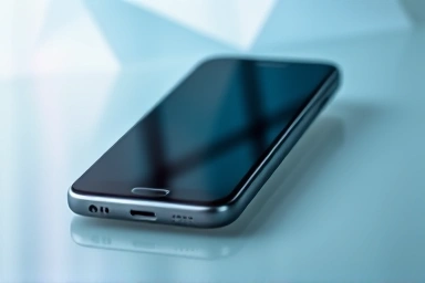 Sleek modern smartphone, futuristic technology, premium design