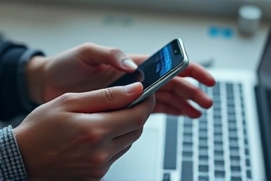 Visualizing the instant data connection between devices for file sharing.
