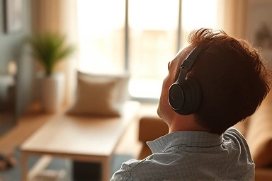 High-end headphones, long listening, wireless freedom, luxurious comfort.