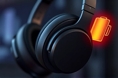 Premium headphones, extended battery power, efficiency, sleek design.