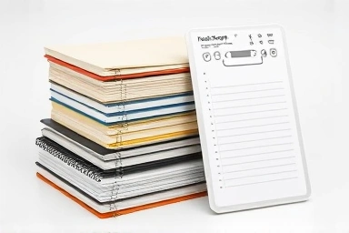Paper notebooks versus slim electronic memo pad