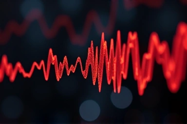 Visual representation of audio signal improvement with external DAC.