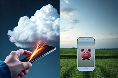 Smartphone data control vs chaos, organized data flow, cost savings