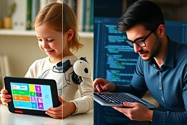 Tablet coding for education and professional development.