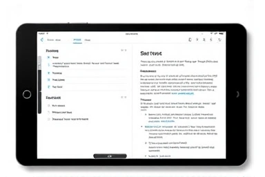 Comparison of tablet PDF note-taking app interfaces