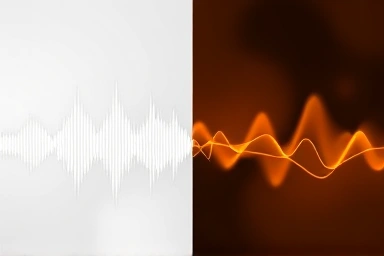 Visual representation of white and brown noise frequencies.