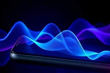Abstract sound waves symbolizing high-quality audio