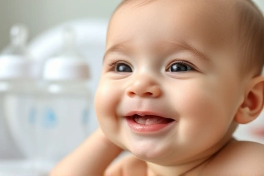 Healthy baby after using sterilizer