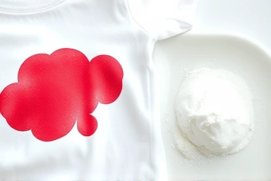 Baby clothes stain removal with natural cleaner