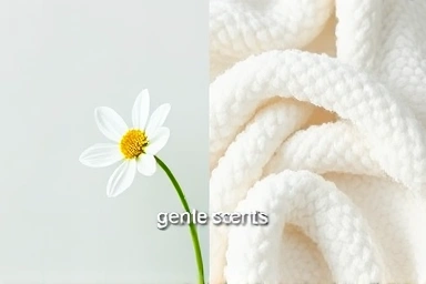 Baby detergent scent comparison, gentle fragrance, soft baby blanket