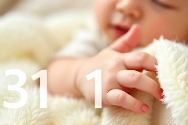 Soft baby blanket touching delicate infant skin, safe and comforting.