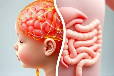 Baby brain development and digestion