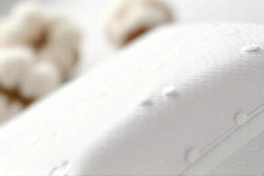 Close-up of soft, embossed baby wipe texture.