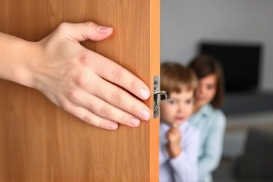 Parent child safety cabinet lock matches lighter