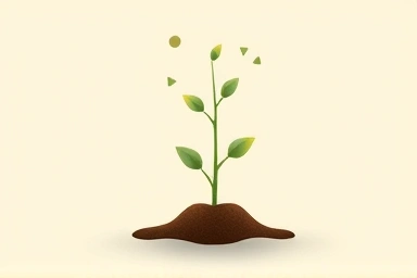 Symbolic image of healthy pregnancy growth and care.