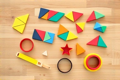 Collection of educational toys for young children