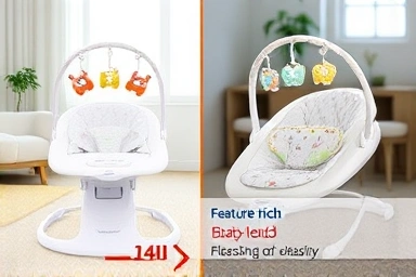 Comparison of baby-led vs. electric newborn bouncers.