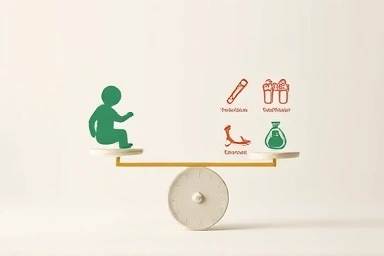 Symbol of balanced health and planning for pregnancy.