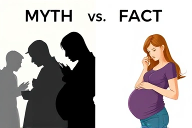 Myth vs fact visualization for pregnancy food safety.