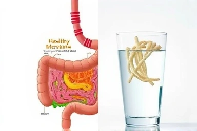 Gut health and fiber illustration for pregnancy.