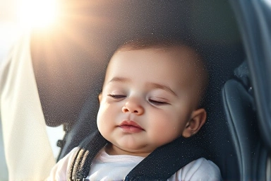 Stroller cover blocking fine dust, protecting baby's health