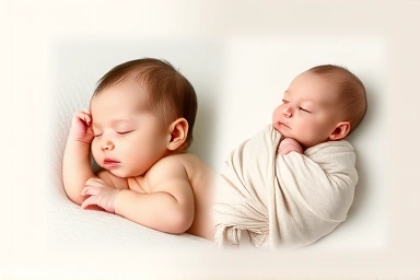 Newborn baby sleeping soundly in Swaddle Up and Swaddle Me