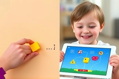 Interactive learning with coding toys, AR and logic blocks.