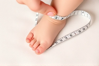 Baby foot measurement for shoe size