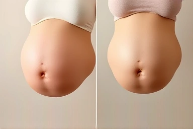 Single vs. twin pregnancy symbolism