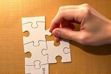 Puzzle completion symbolizing success in facility management exam.