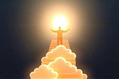 Ascending a cloud staircase towards a digital future