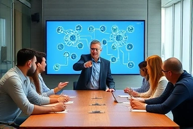 Team collaboration with strategic business guidance