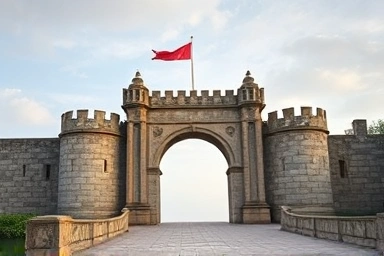 Symbolic gateway to global financial career success.