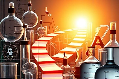 Symbolic path of career growth in science.