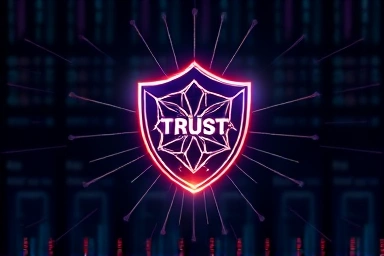 Symbol of digital trust and cybersecurity protection.