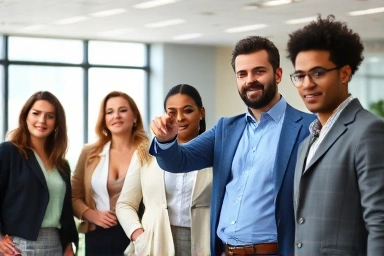 Diverse professionals achieving career goals.