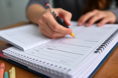 Focused preparation for civil service exam with study materials.