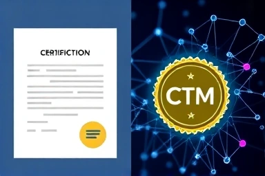 CTM digital badge vs. older certification symbol.
