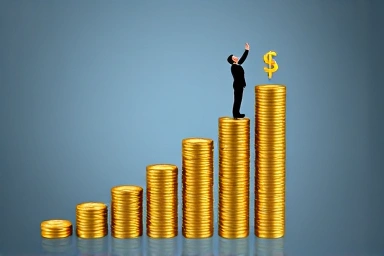 Symbol of career growth and financial achievement.