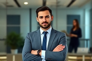 Young professional showcasing unique skills for financial public corporation hiring.