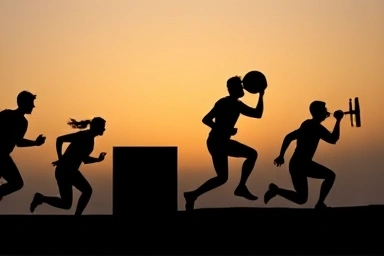 Firefighter physical test success, achievement and determination.