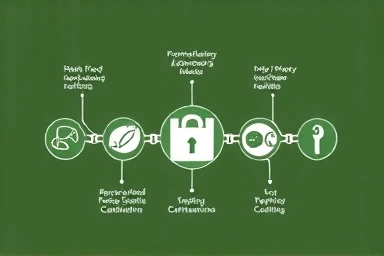 Symbolic representation of a secure and certified food supply chain.
