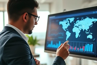 Financial professional analyzing data, path to expertise.