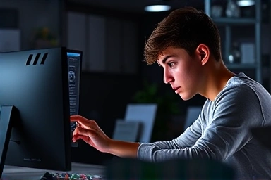 3D game artist creating digital sculpture with advanced software.