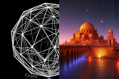 Transformation from 3D wireframe to textured game environment.
