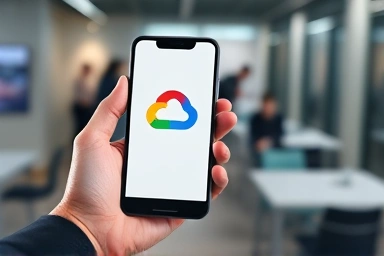 Google Cloud interface on smartphone